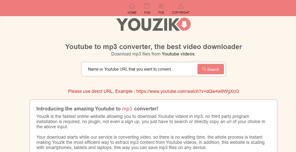 Youzik: Best YouTube MP3 Converter